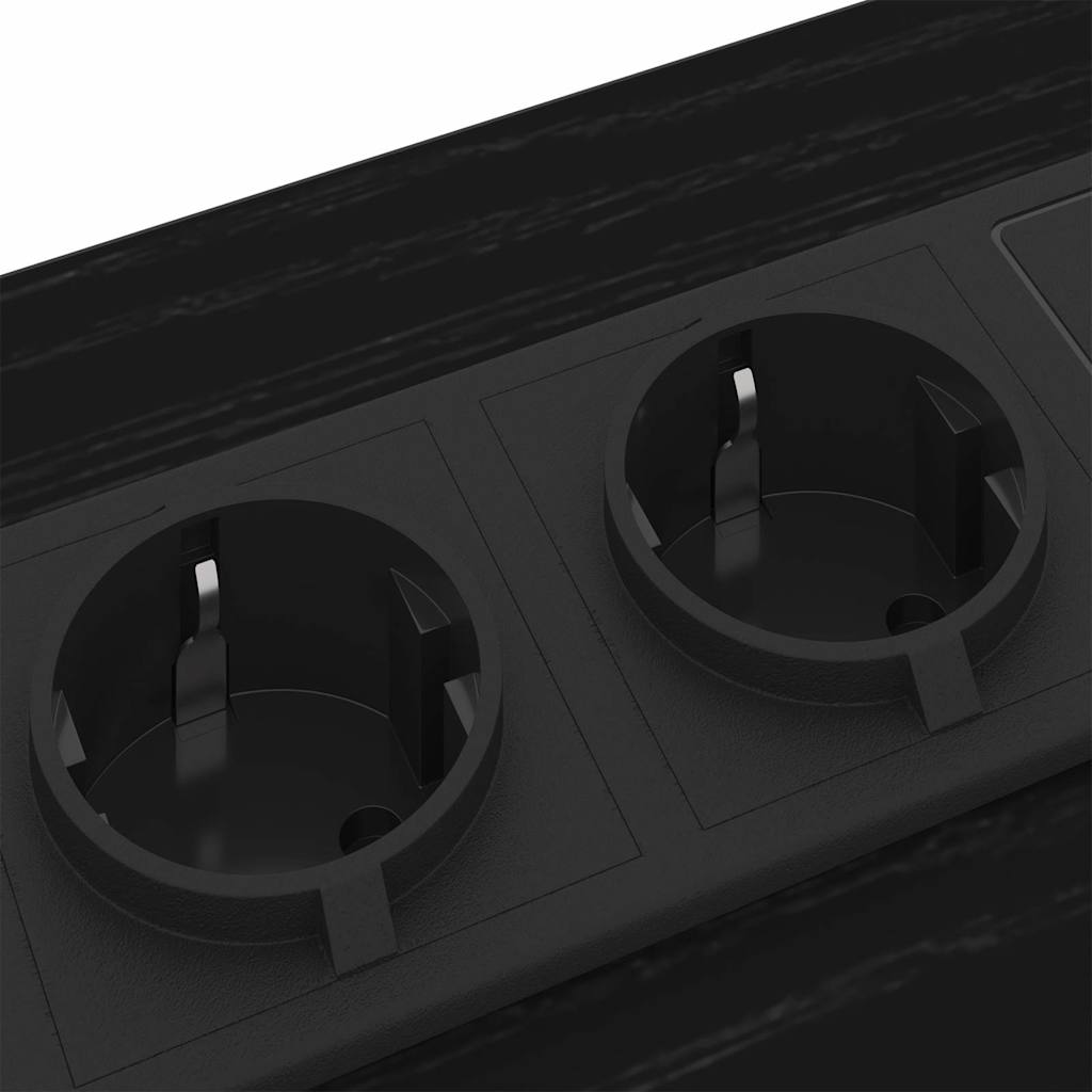 Bedside Cabinet Black oak 42 x 41 x 61 cm Engineered wood