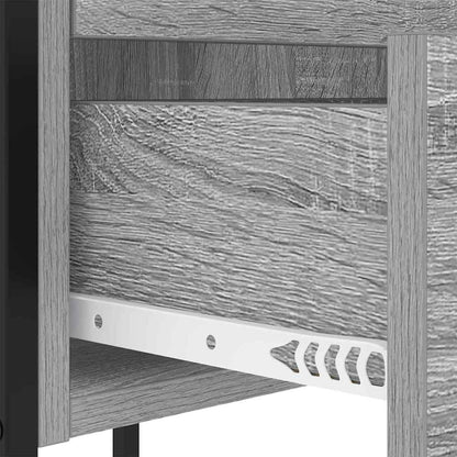 Bedside Cabinet with Drawer 2 pcs Grey sonoma 42 x 41 x 61 cm