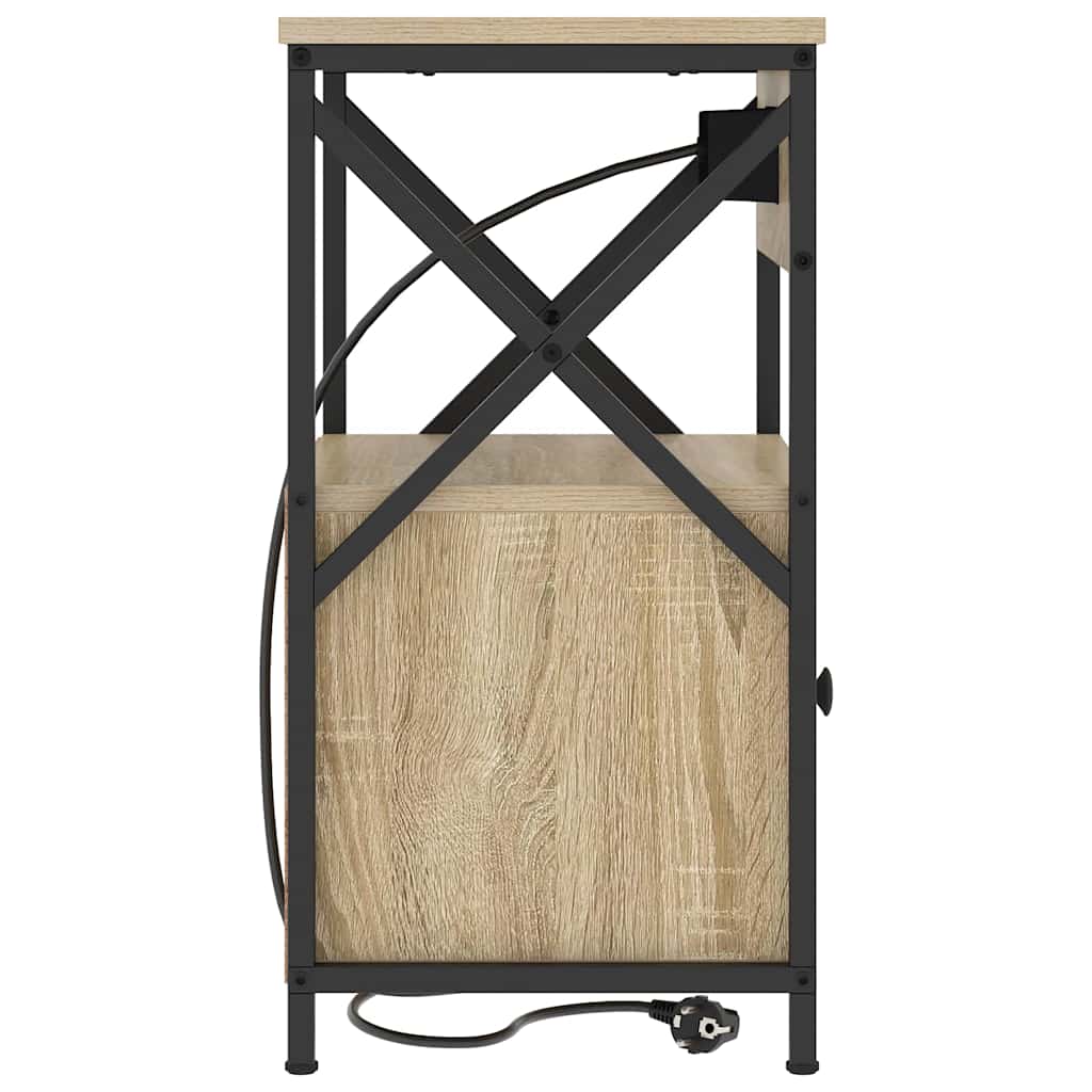 Bedside Cabinet with Drawer 2 pcs Sonoma oak 40 x 31 x 60 cm