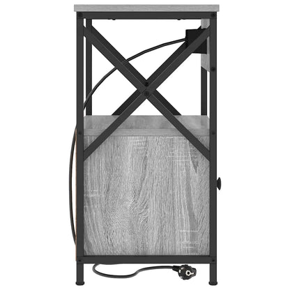 Bedside Cabinet with Drawer 2 pcs Grey sonoma 40 x 31 x 60 cm