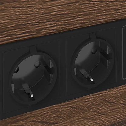 Bedside Cabinet 2 pcs Brown oak 40 x 31 x 60 cm Engineered wood