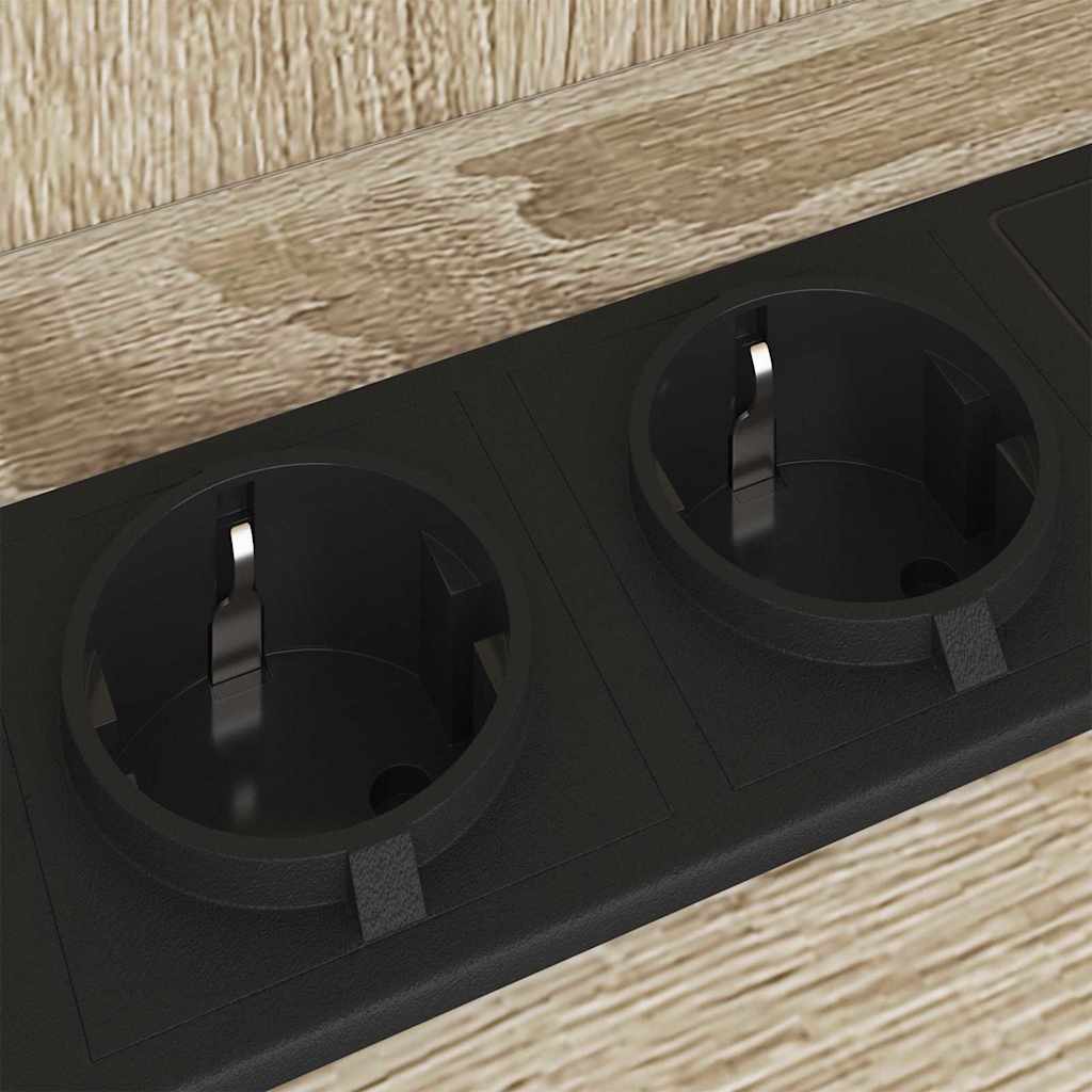 Bedside Cabinet Sonoma oak 55 x 31 x 76 cm Engineered wood