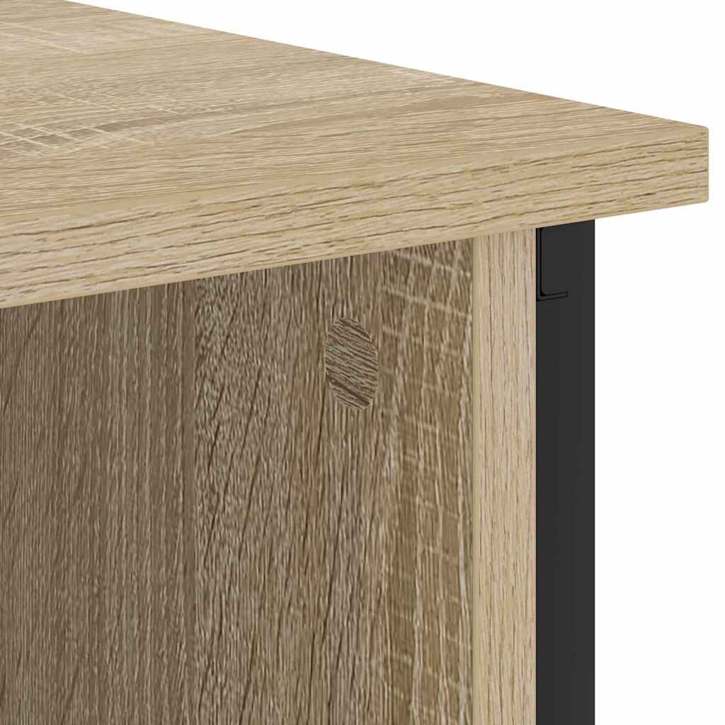Bedside Cabinet Sonoma oak 55 x 31 x 76 cm Engineered wood