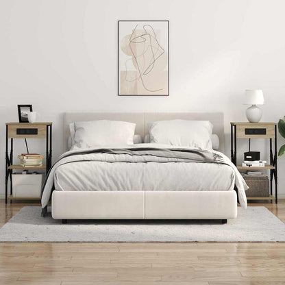 Bedside Cabinet Sonoma oak 41 x 31 x 76 cm Engineered wood