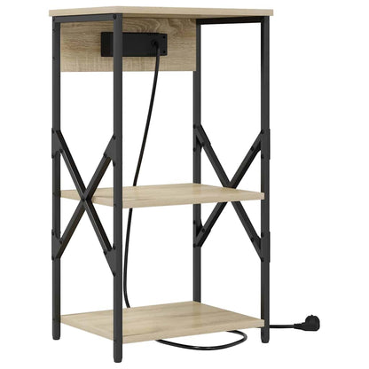 Bedside Cabinet Sonoma oak 41 x 31 x 76 cm Engineered wood