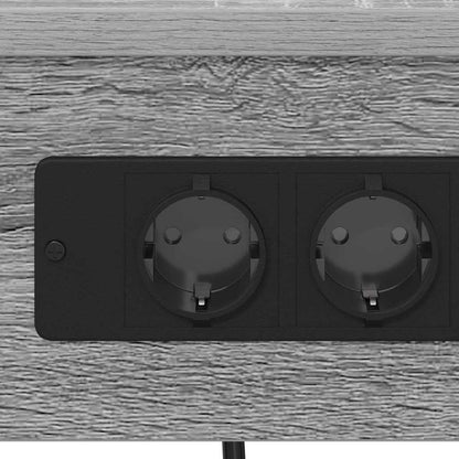 Bedside Cabinet with Shelf 2 pcs Grey sonoma 41 x 31 x 76 cm