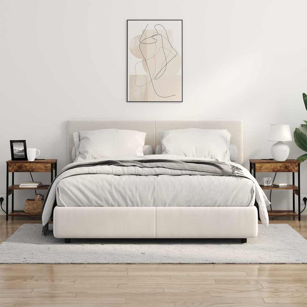 Bedside Cabinet Smoked oak Engineered wood