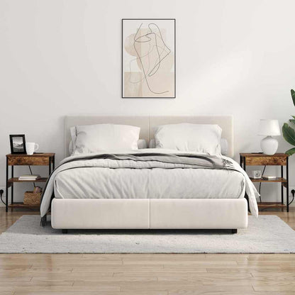 Bedside Cabinet Smoked oak Engineered wood