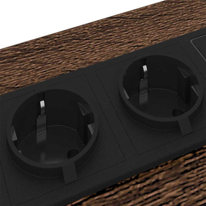 Bedside Cabinet Brown oak 41.5 x 40.5 x 55 cm Engineered wood