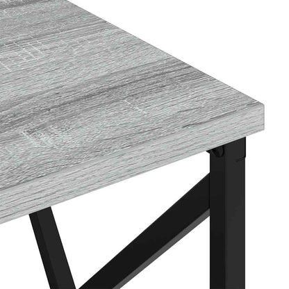 Bedside Cabinet with Charging Station with Drawer Grey sonoma