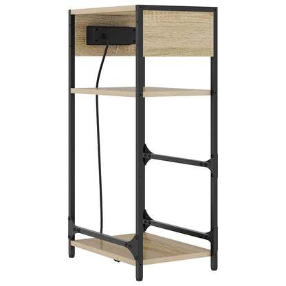 Bedside Cabinet Sonoma oak 40 x 27 x 76 cm Engineered wood