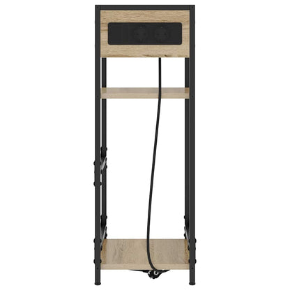 Bedside Cabinet Sonoma oak 40 x 27 x 76 cm Engineered wood