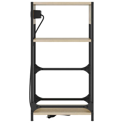 Bedside Cabinet Sonoma oak 40 x 27 x 76 cm Engineered wood