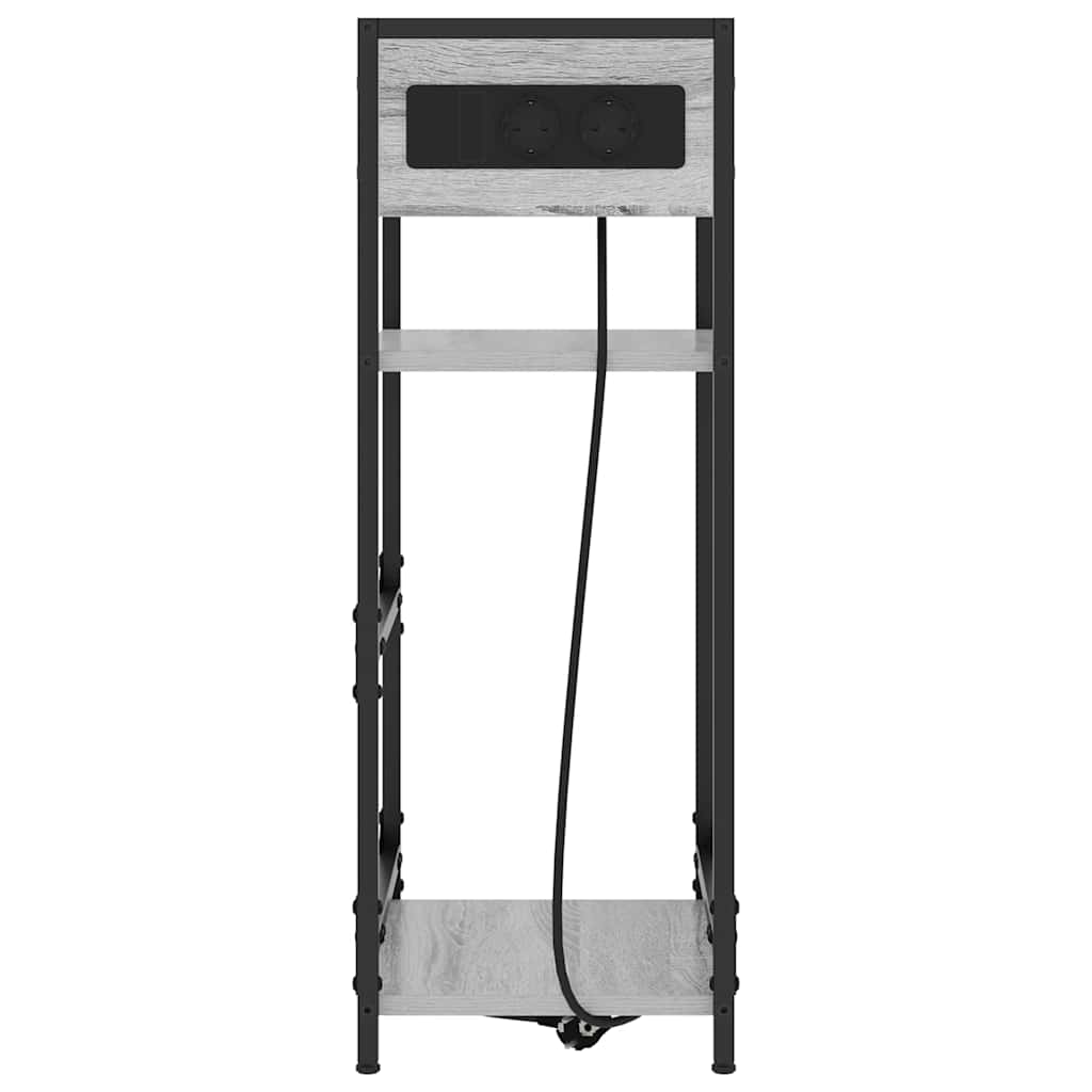 Bedside Cabinet Grey sonoma 40 x 27 x 76 cm Engineered wood