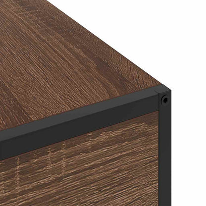 Bedside Cabinet Brown oak 40 x 27 x 76 cm Engineered wood