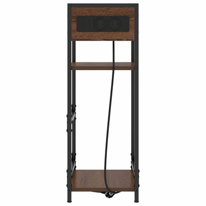 Bedside Cabinet Brown oak 40 x 27 x 76 cm Engineered wood