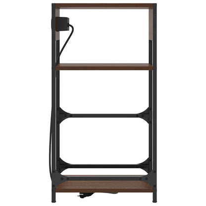 Bedside Cabinet Brown oak 40 x 27 x 76 cm Engineered wood