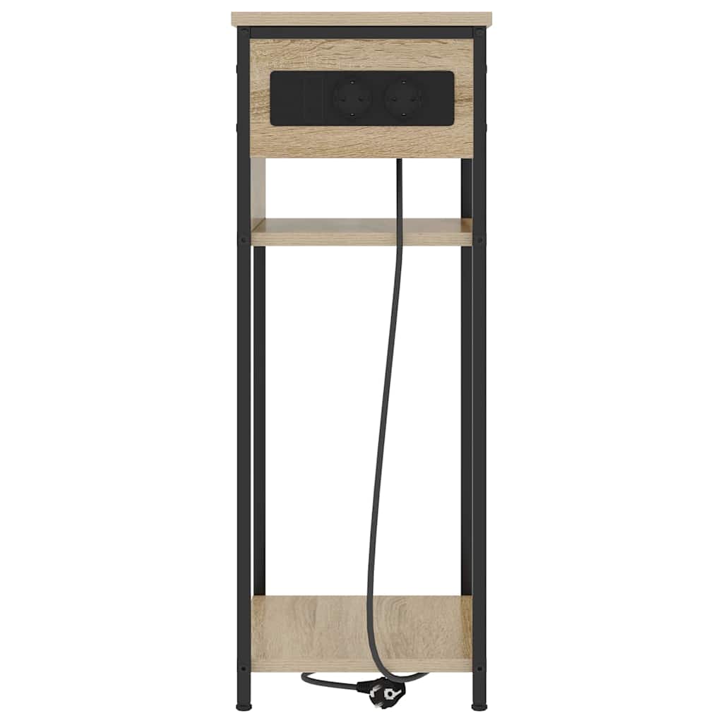 Bedside Cabinet Sonoma oak 41 x 28 x 76 cm Engineered wood