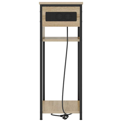 Bedside Cabinet Sonoma oak 41 x 28 x 76 cm Engineered wood