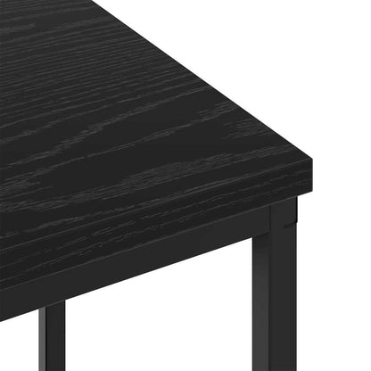 Bedside Table 2 pcs Black oak 38 x 30 x 48 cm Engineered wood