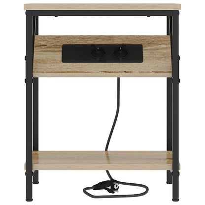 Bedside Table Sonoma oak 38 x 30 x 48 cm Engineered wood