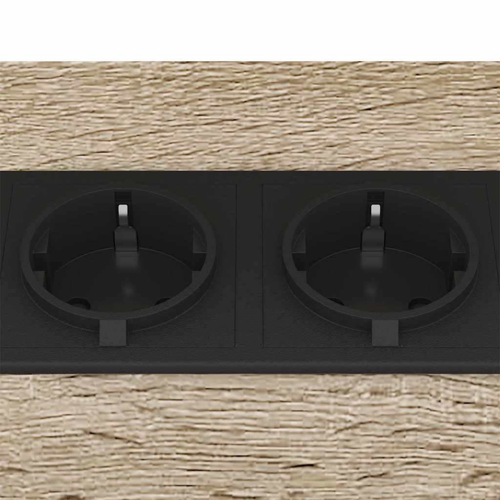 Bedside Table 2 pcs Sonoma oak 38 x 30 x 48 cm Engineered wood