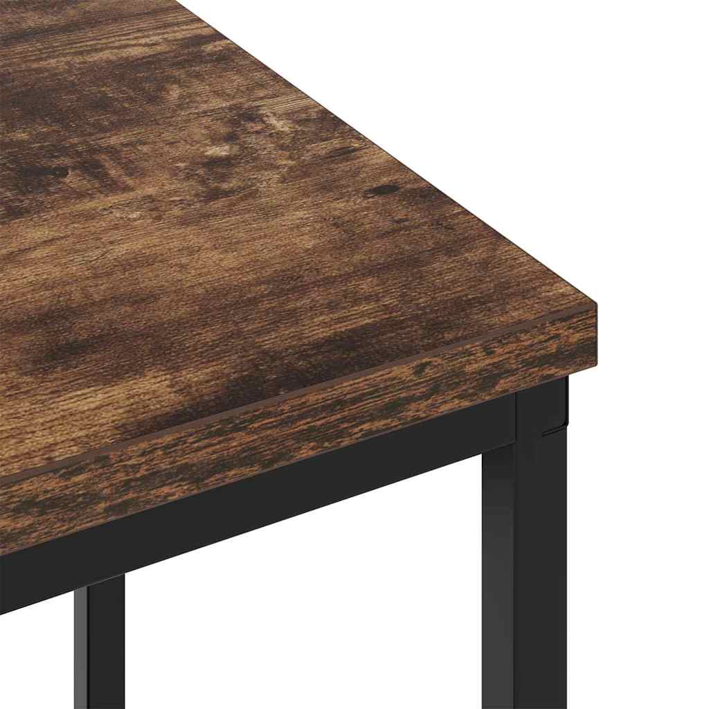 Bedside Table Smoked oak 38 x 30 x 48 cm Engineered wood