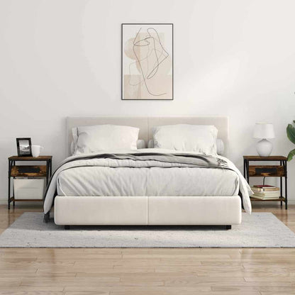 Bedside Table 2 pcs Smoked oak 38 x 30 x 48 cm Engineered wood