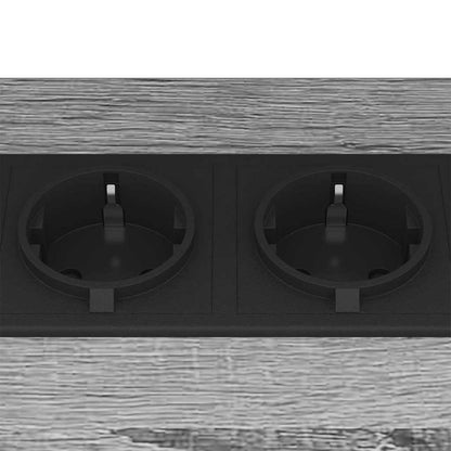 Bedside Table 2 pcs Grey sonoma 38 x 30 x 48 cm Engineered wood