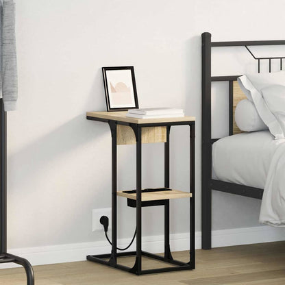 Bedside Table Sonoma oak 41.5 x 26 x 60.5 cm Engineered wood