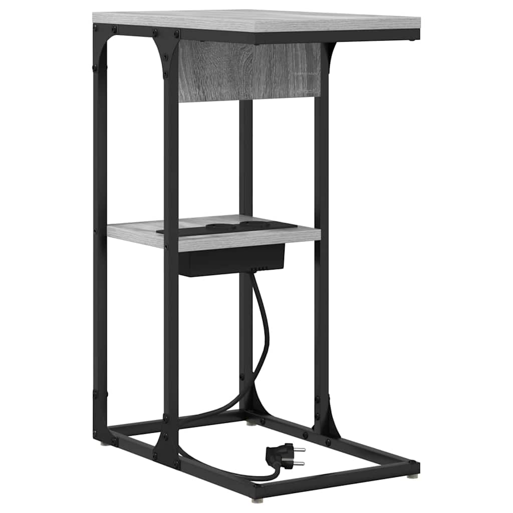 Bedside Table Grey sonoma 41.5 x 26 x 60.5 cm Engineered wood