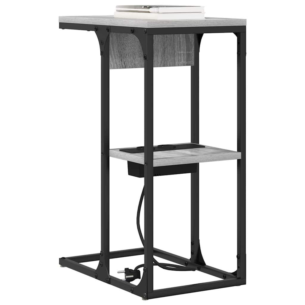 Bedside Table Grey sonoma 41.5 x 26 x 60.5 cm Engineered wood