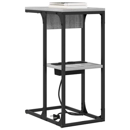 Bedside Table Grey sonoma 41.5 x 26 x 60.5 cm Engineered wood