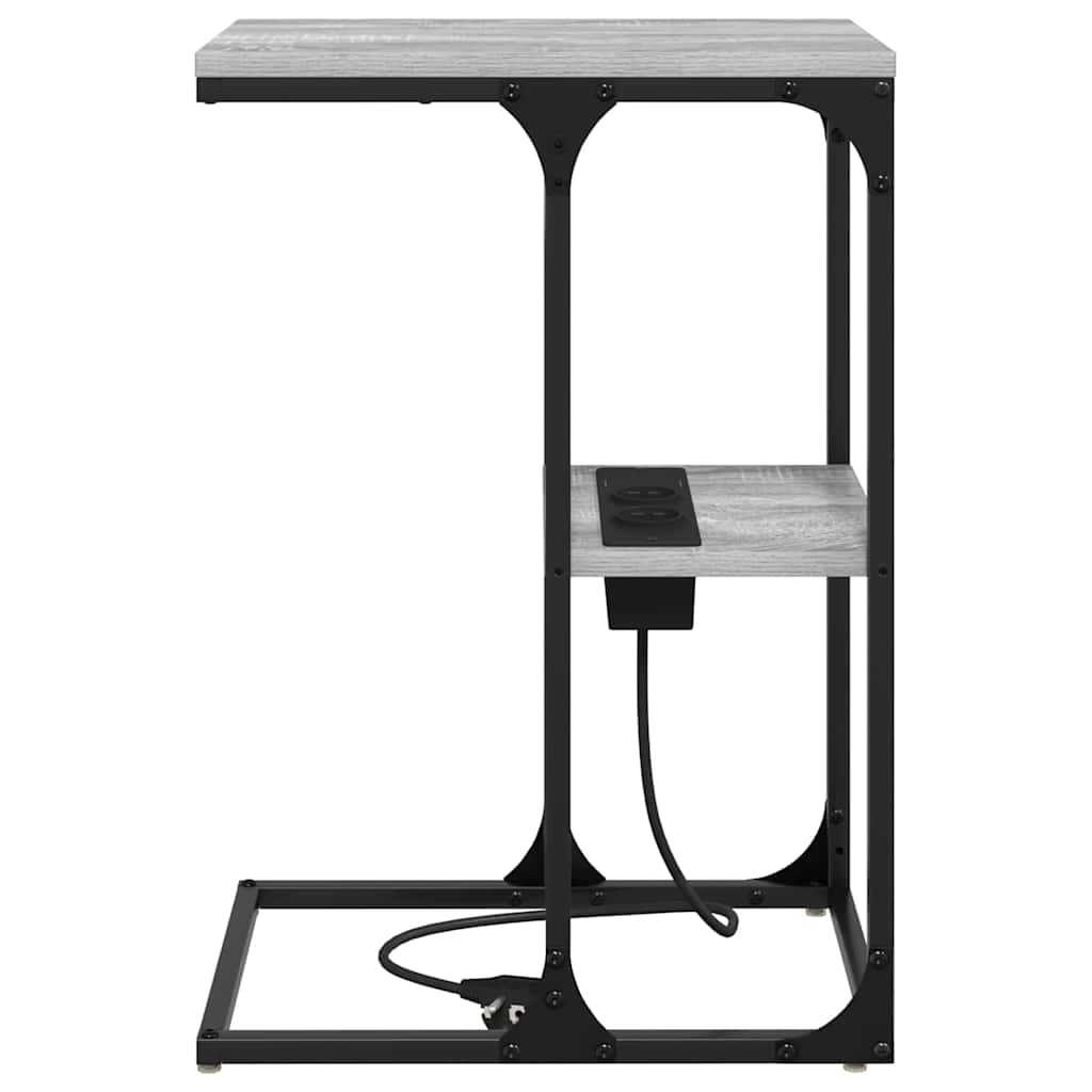 Bedside Table Grey sonoma 41.5 x 26 x 60.5 cm Engineered wood