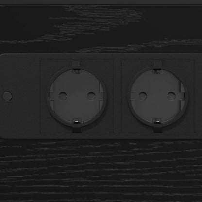 Bedside Table Black oak Engineered wood