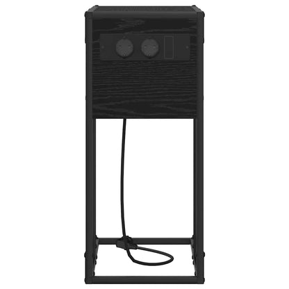 Bedside Table Black oak Engineered wood