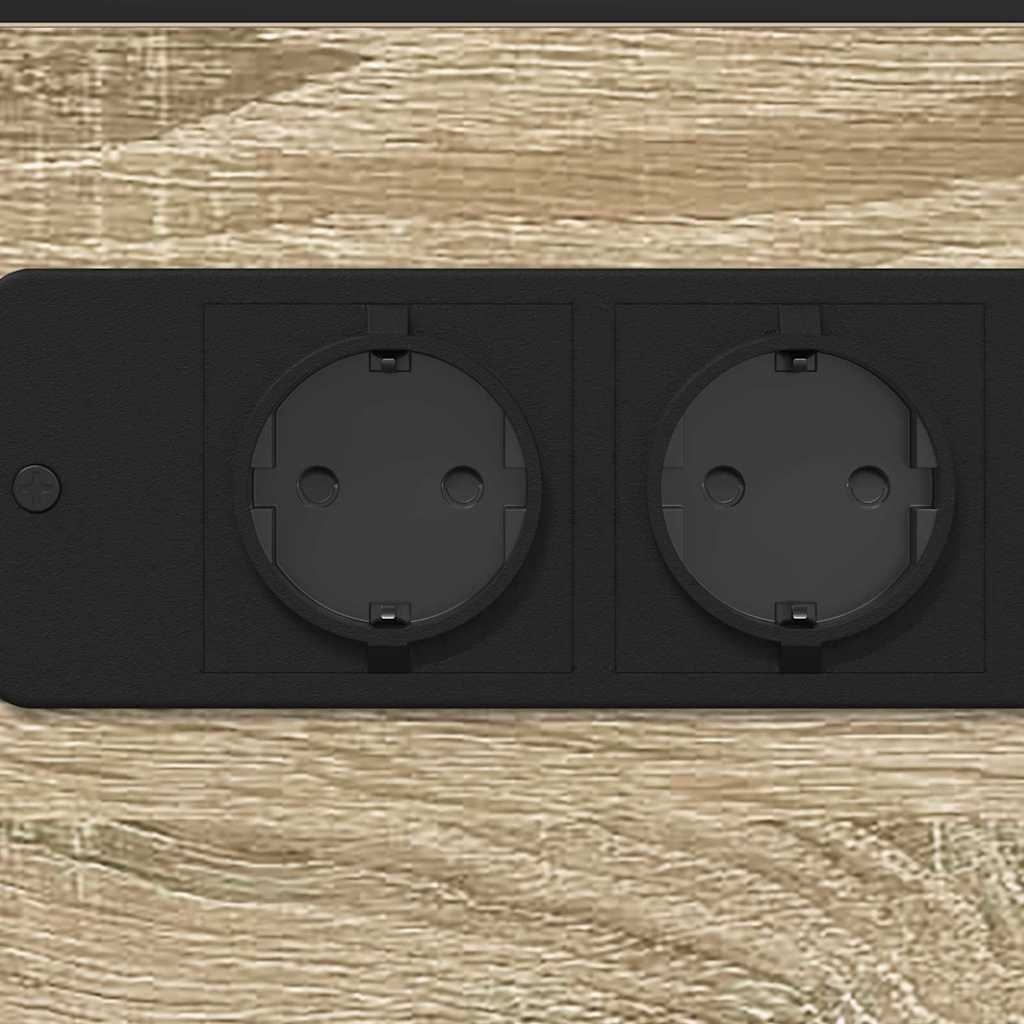 Bedside Table Sonoma oak Engineered wood