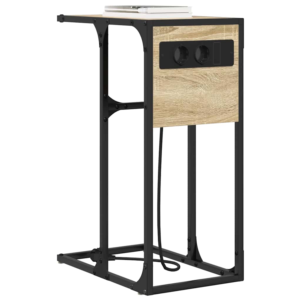 Bedside Table Sonoma oak Engineered wood