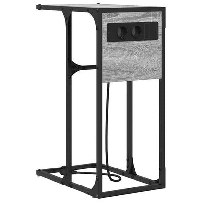 Bedside Table Grey sonoma Engineered wood