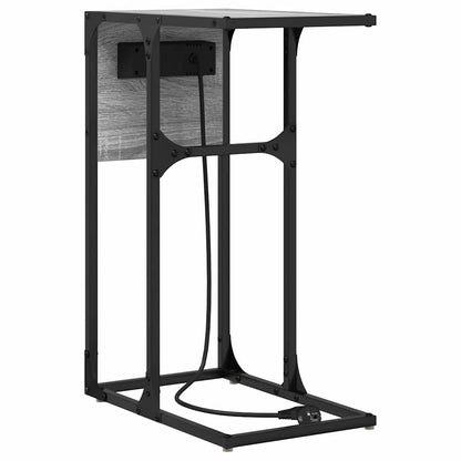 Bedside Table Grey sonoma Engineered wood