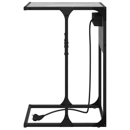 Bedside Table Grey sonoma Engineered wood