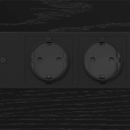 Bedside Cabinet Black oak 41.5 x 26 x 60.5 cm Engineered wood