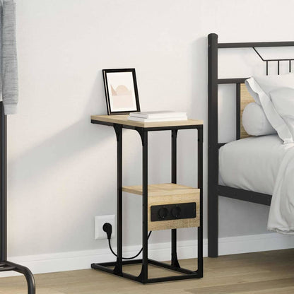 Bedside Cabinet Sonoma oak 41.5 x 26 x 60.5 cm Engineered wood