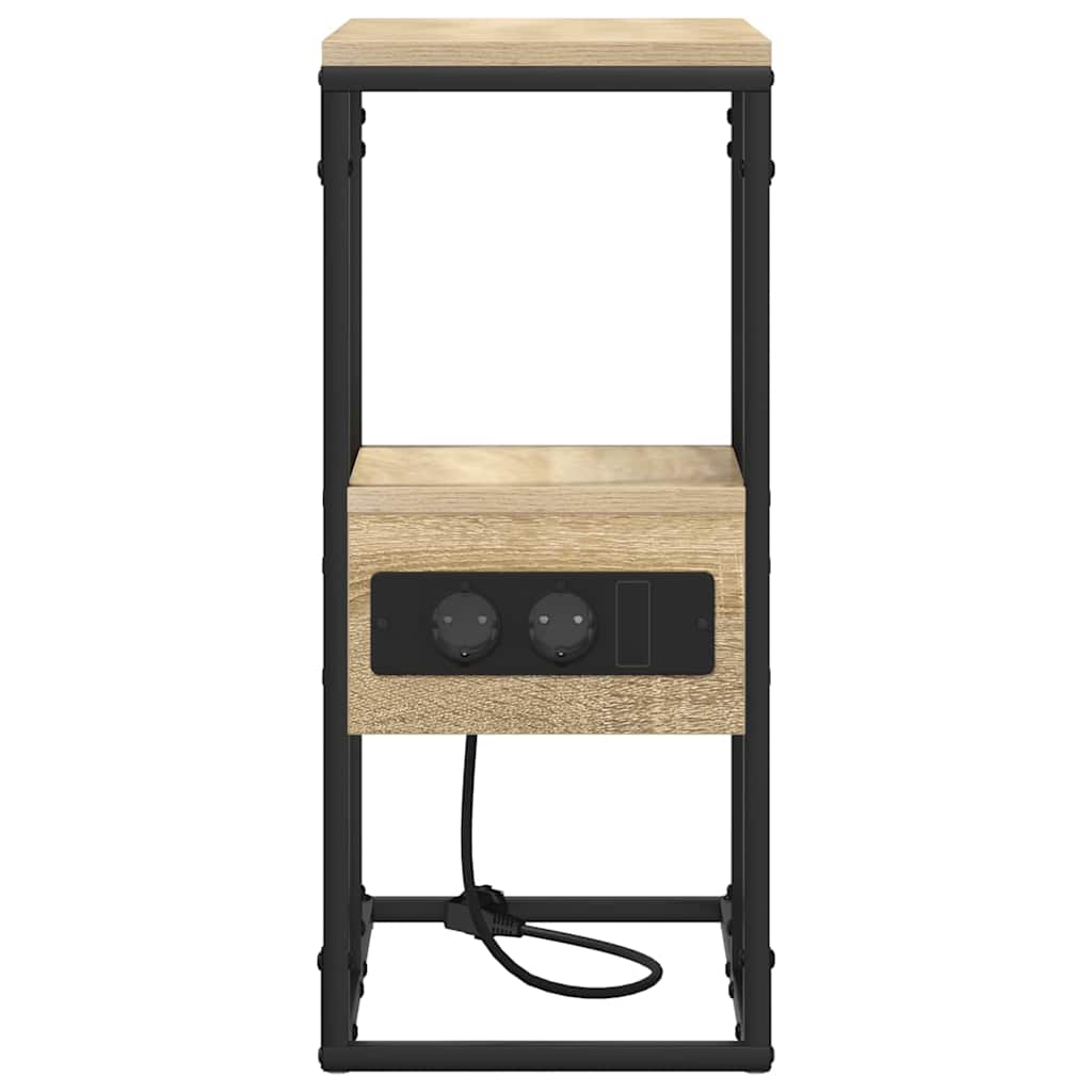 Bedside Cabinet Sonoma oak 41.5 x 26 x 60.5 cm Engineered wood