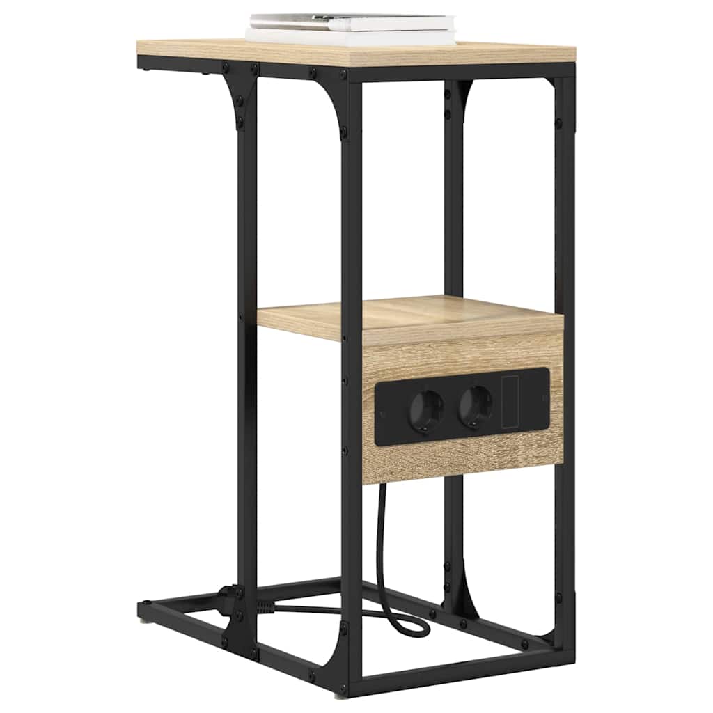 Bedside Cabinet Sonoma oak 41.5 x 26 x 60.5 cm Engineered wood