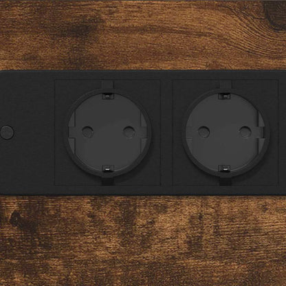 Bedside Cabinet Smoked oak 41.5 x 26 x 60.5 cm Engineered wood