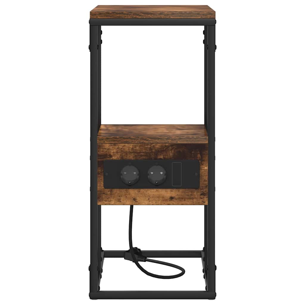 Bedside Cabinet Smoked oak 41.5 x 26 x 60.5 cm Engineered wood