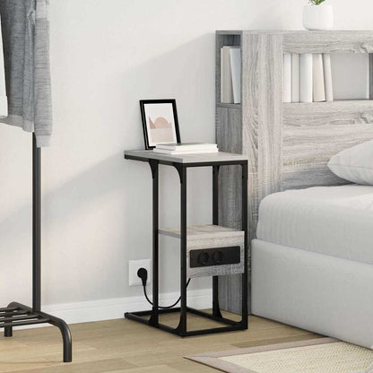 Bedside Cabinet Grey sonoma 41.5 x 26 x 60.5 cm Engineered wood