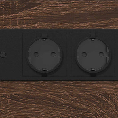 Bedside Cabinet Brown oak 41.5 x 26 x 60.5 cm Engineered wood