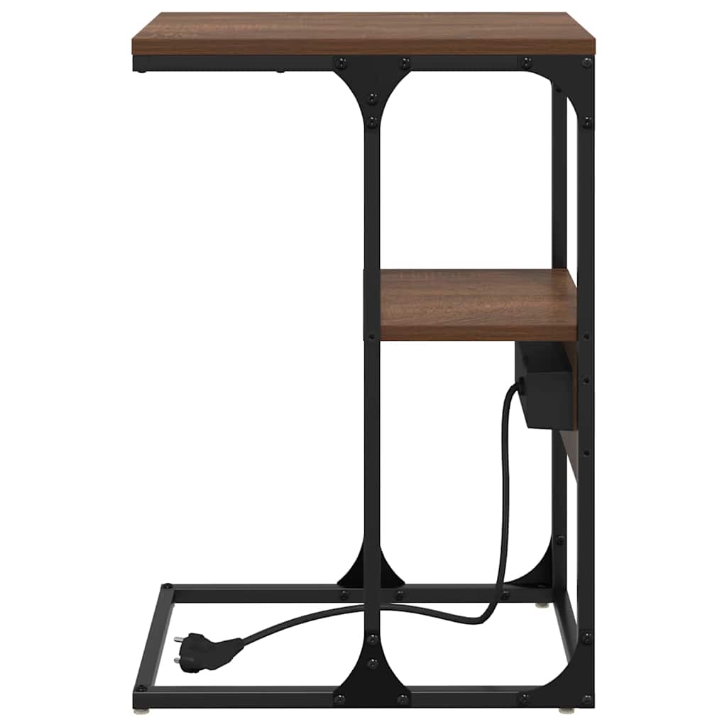 Bedside Cabinet Brown oak 41.5 x 26 x 60.5 cm Engineered wood